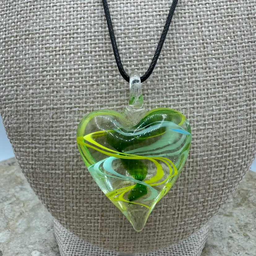 Art Glass Pendant Necklace