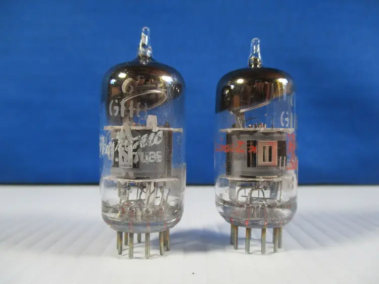 GE 6GH8A 6GH8 Vacuum Tubes Lot of 2 TV-7 Tested