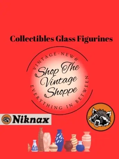 Vintage Variety Glass Pottery Figures Brass