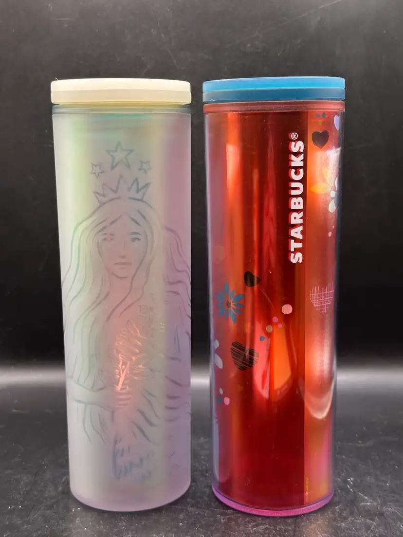 Two Starbucks Tumblers
