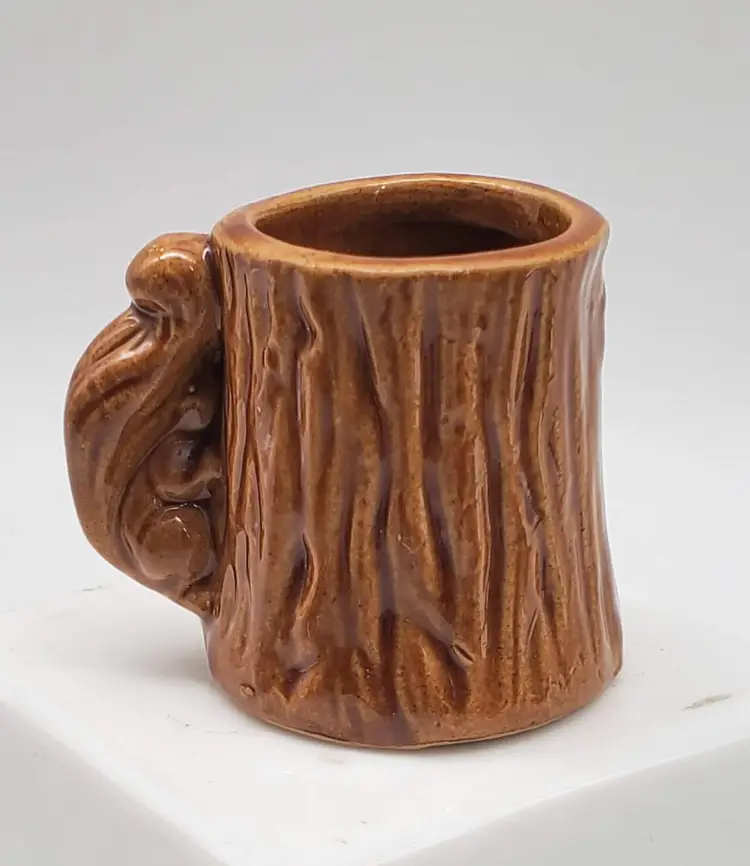 Squirrel On A Tree Stump Toothpick Holder Enesco 2"