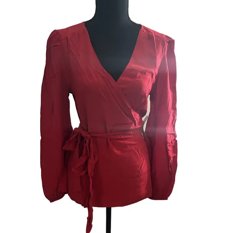 NWT MODCLOTH WRAP BLOUSE