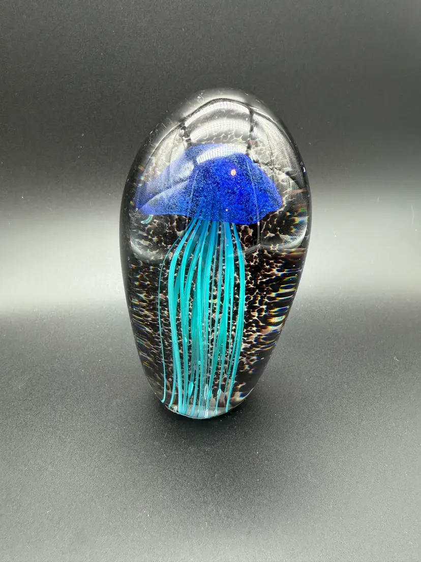 UV Reactive Jellyfish Paperweight