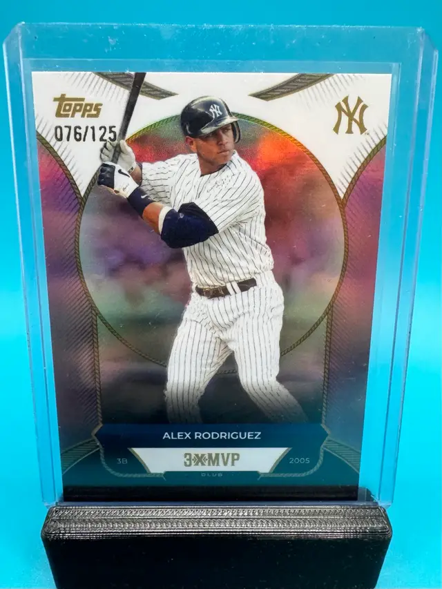 Alex Rodriguez Topps Welcome To The Club: 3X MVP New York Yankees