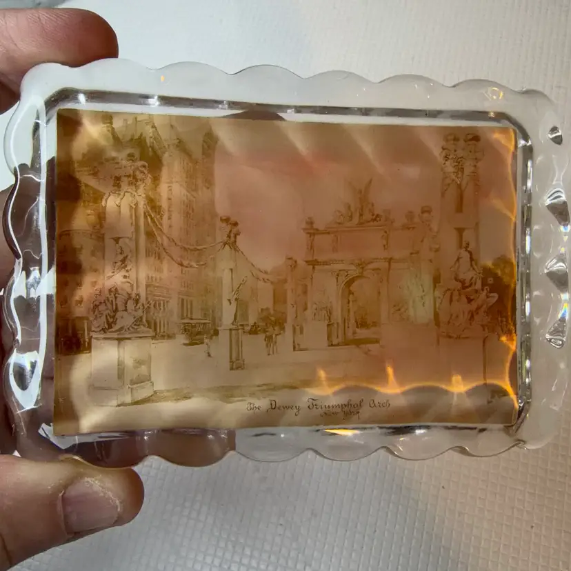 Vintage Or Antique Paperweight Has A Saying In It As Is
