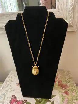 Lee Sands Ladybug Pendant Watch