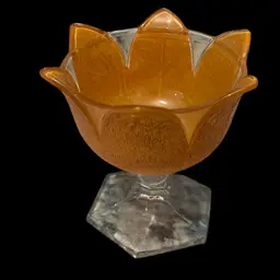 Vintage Orange Peel Or Lotus Dessert Cup