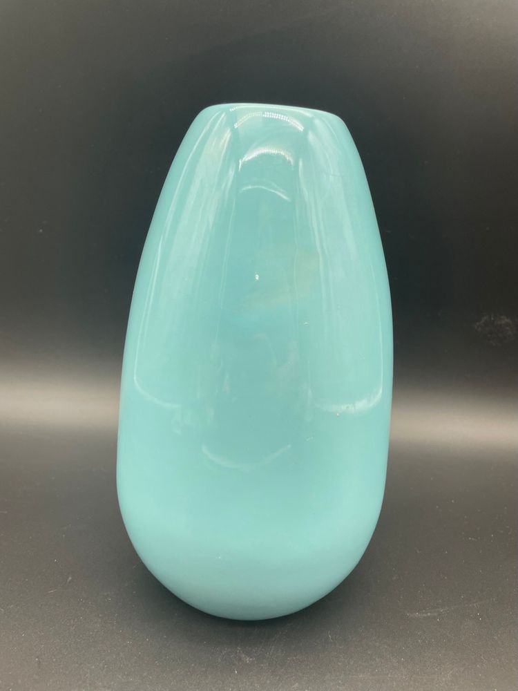 #14 Vintage Haldeman California Caliente Pottery Blue & White Rose Vase