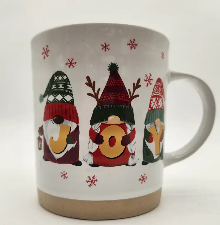 The Mistletoe Co. Christmas Gnomes JOY Mug Dishwasher Microwave Safe