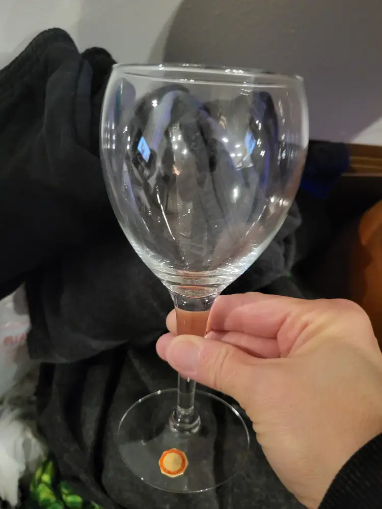 Vintage Riekes Crisa Crystal Stemware Handblown Old Mexico Set of 6