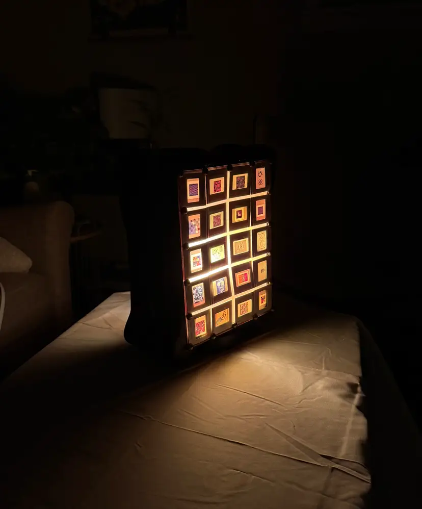Hand Carved Bespoke Lamp