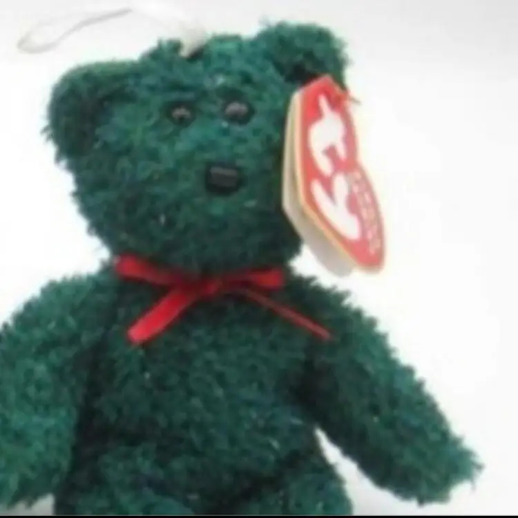 Holiday Teddy TY Teenie Beanie Baby Bear Ornament