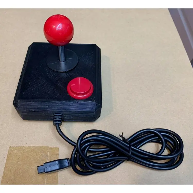 Atari 2600/7800 Commodore 64 Competition Pro shaped 3D Printed Joystick Sanwa clone stick