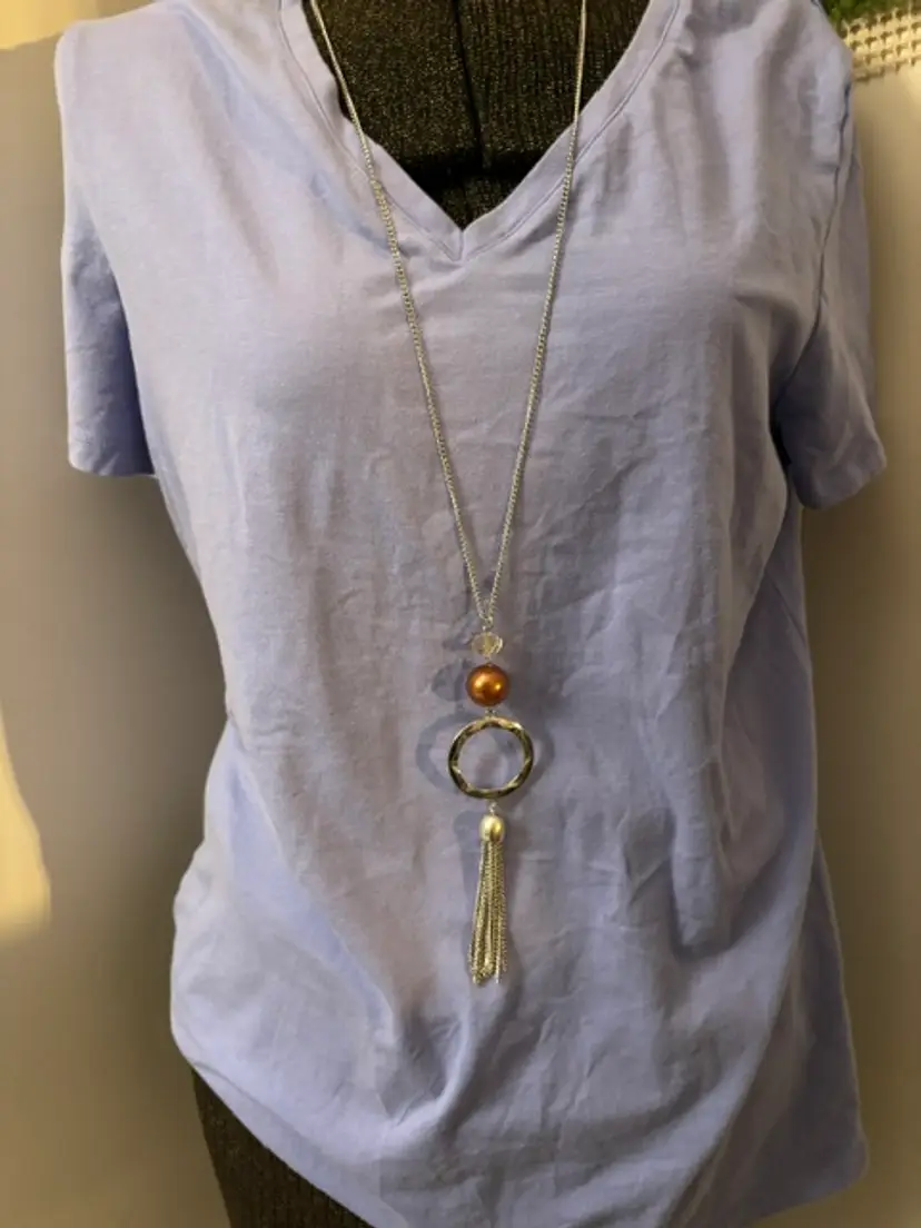 Paparazzi Bold Balancing Act Brown Necklace With Earrings..1J-23