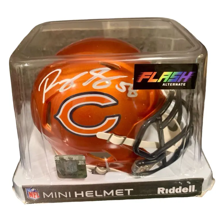 Roquan Smith Signed Mini Helmet. - Chicago Bears