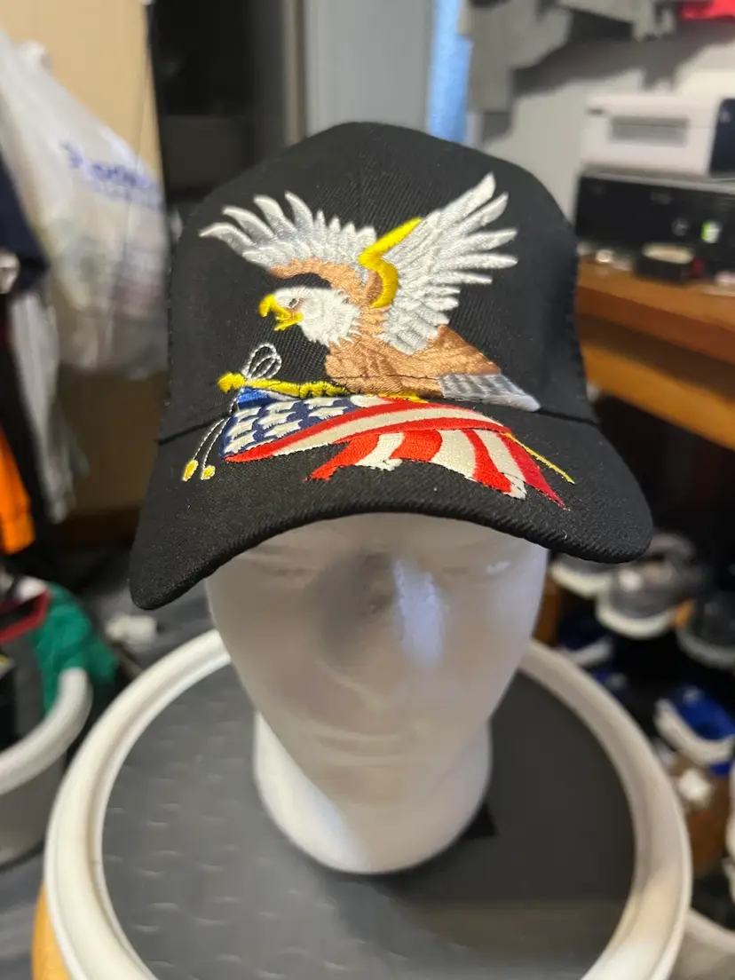 Bald Eagle American Flag SnapBack Hat