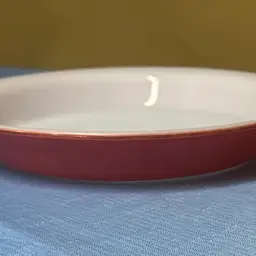 Pyrex Glass Pie Plate Dish # 909 Flamingo Pink 9" D