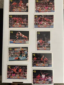 Lot of 26 WWF/WWE 1991 Wrestlemania Cards