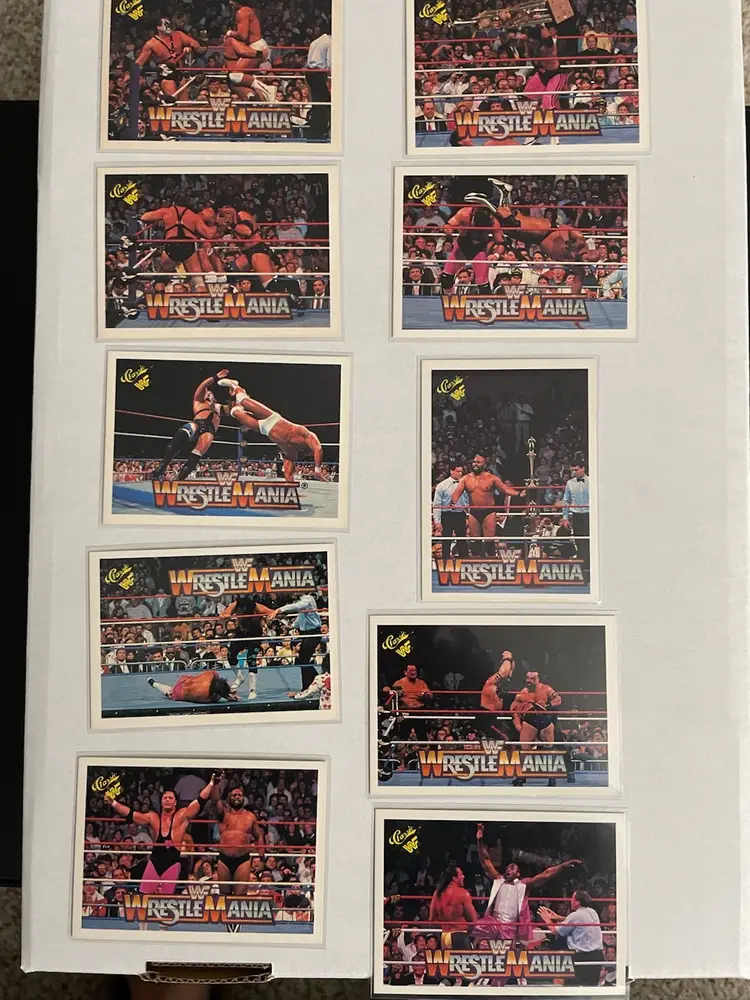 Lot of 26 WWF/WWE 1991 Wrestlemania Cards