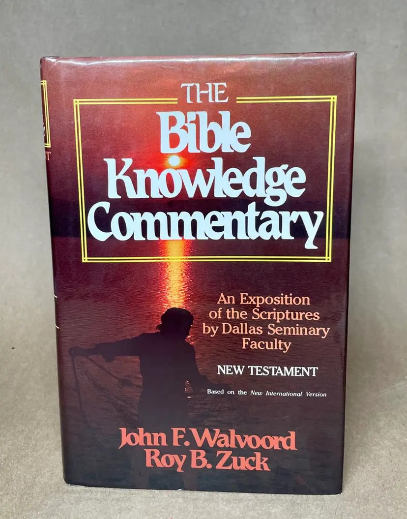 The Bible Knowledge Commentary John F. WalVoord Roy B. Zuck Hard Cover Dust Jacket