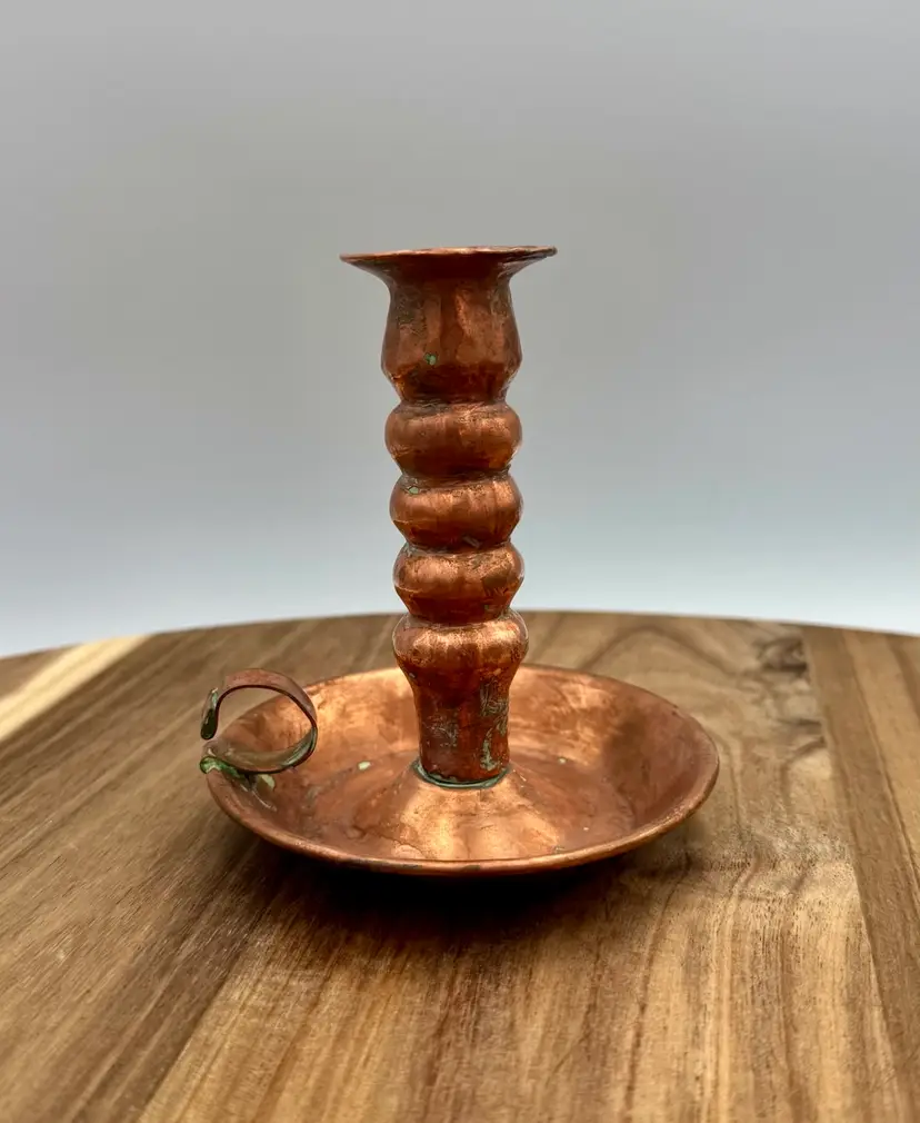 Copper Taper Candle Holder