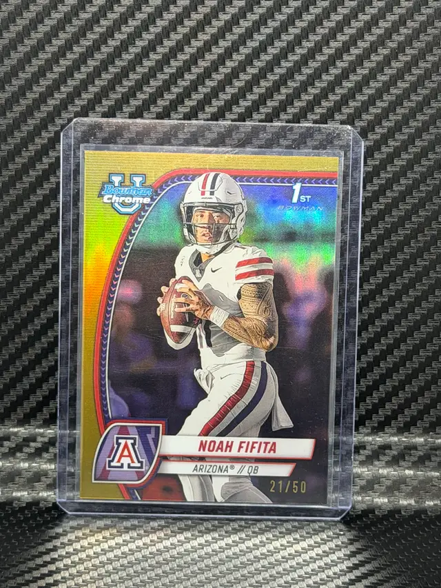 2024 Bowman Chrome U Gold Refractor /50 Noah Fifita Arizona Wildcats