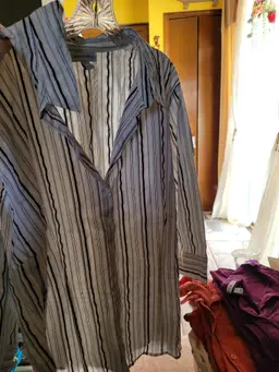 Fashion Bug Womens Shirt Striped 3.4s 26.28W