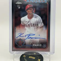 Kyren Paris RC Auto 2024 Topps Chrome - Los Angeles Angels