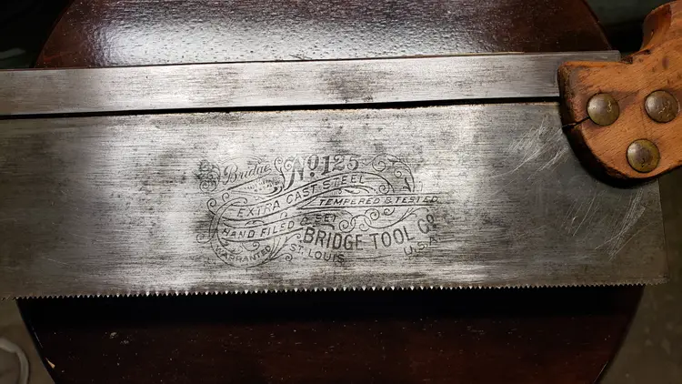 Antique Bridge Tool back saw