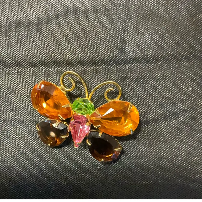 Joan Rivers Butterfly Brooch