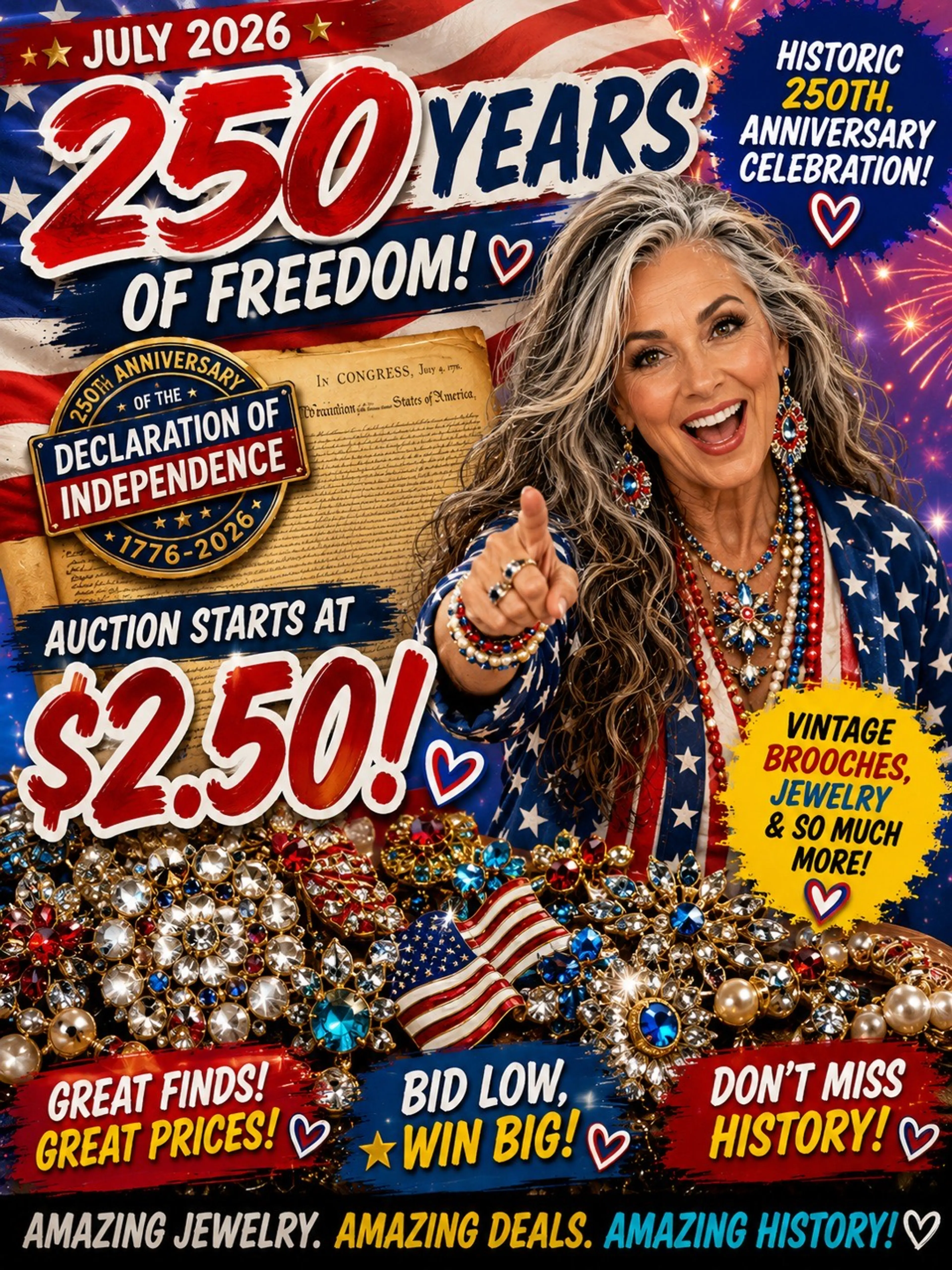 🇺🇸 The Great American Jewelry Roundup – $2.50 Starts! - Timeless Treasures by Gina