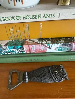 Vintage Made In Italy Brass Owl Bottle Opener