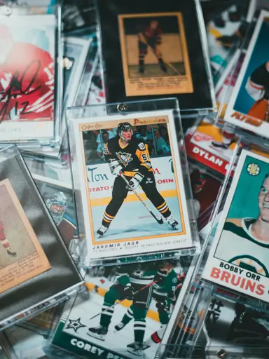 various sports cards