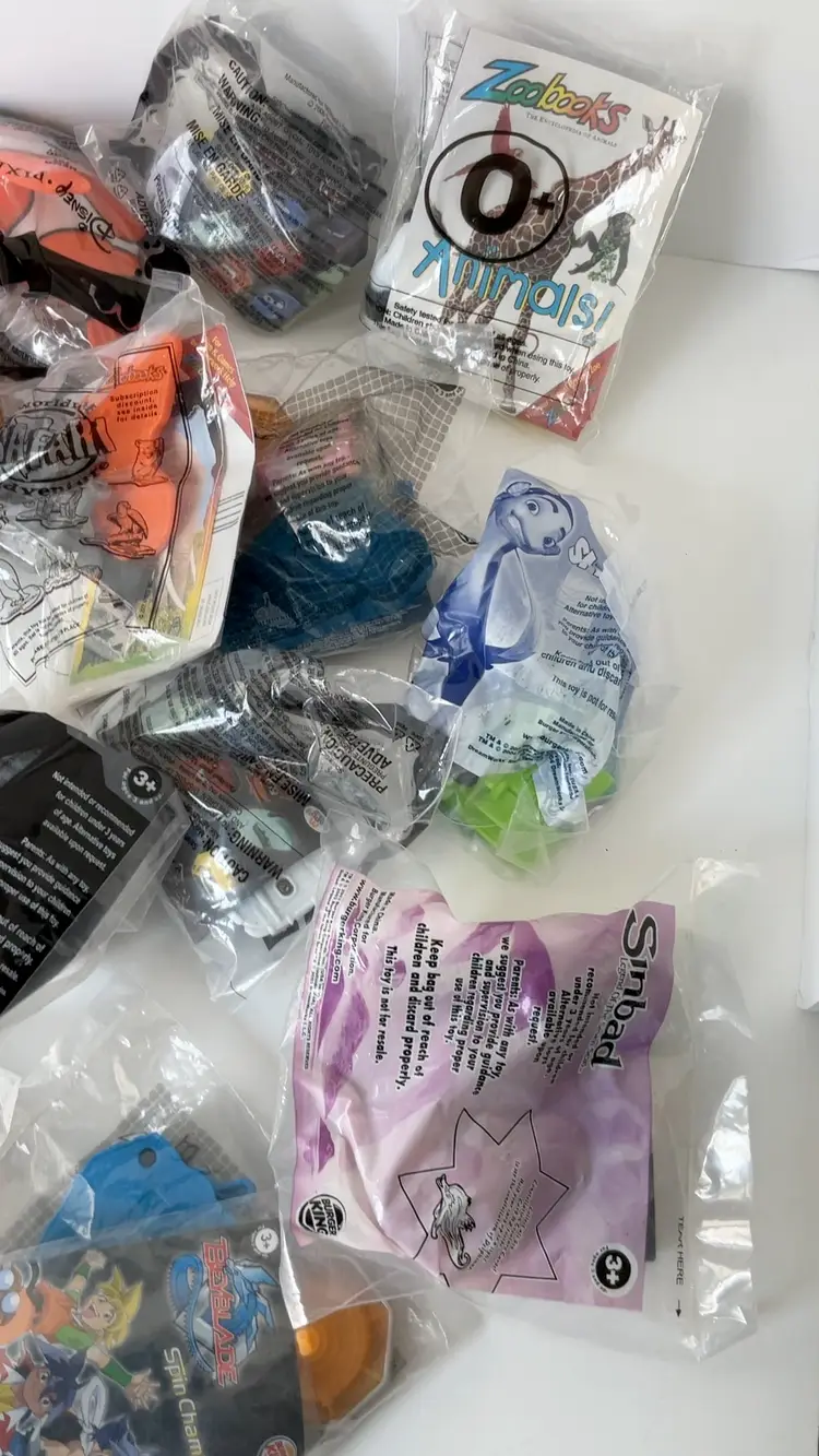 Lot 20 Kids Meal McDonald’s Burger King Wendy’s Toys Sealed (usb3 #44)