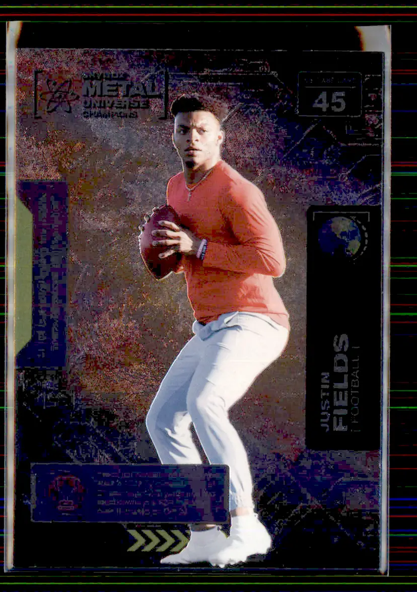 Justin Fields 2021 SkyBox Metal Universe Champions #45 - nan - (153-172)