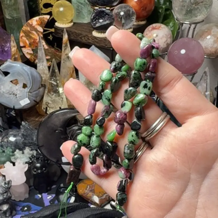 Ruby In Zoisite Tumble Bracelet