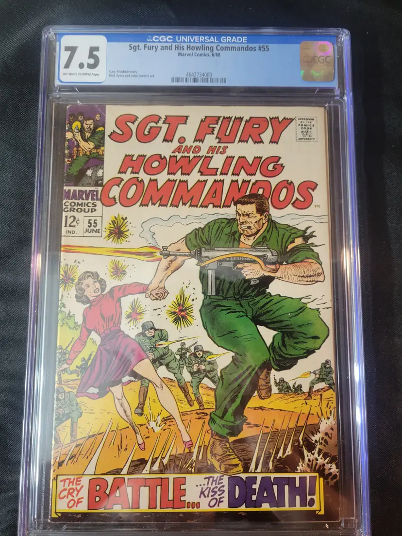 CGC 7.5 Sgt. Fury & his Howling Commandos #55
