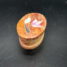 Small Oval Stone Trinket Box