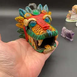 Colorful Dragon Clay Piece