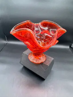 Vintage Viking Pedestal Bowl