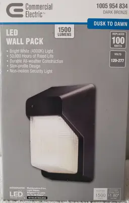 $25 New L.E.D. Wall Pack Light