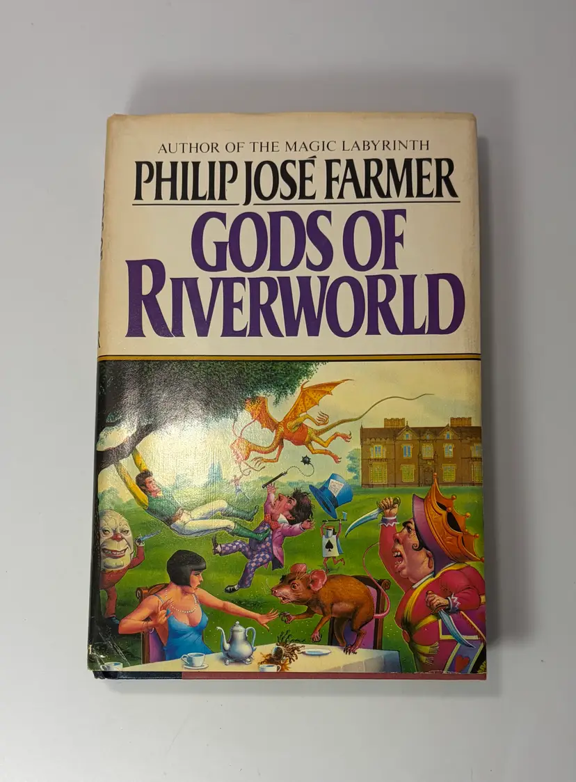 Vintage 'Gods of Riverworld' Philip Jose Farmer Hardcover Book, 1983 Phantasia Press