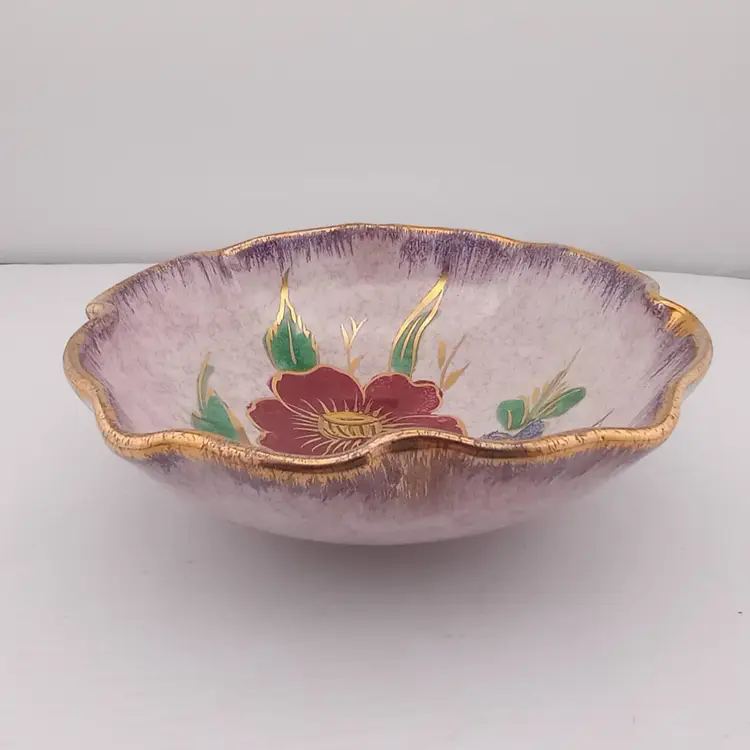 Handpainted Italian ceramic trinket dish
