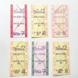 Saratoga Race Course Horse Racing Tickets Vintage 1970s Lot of 6