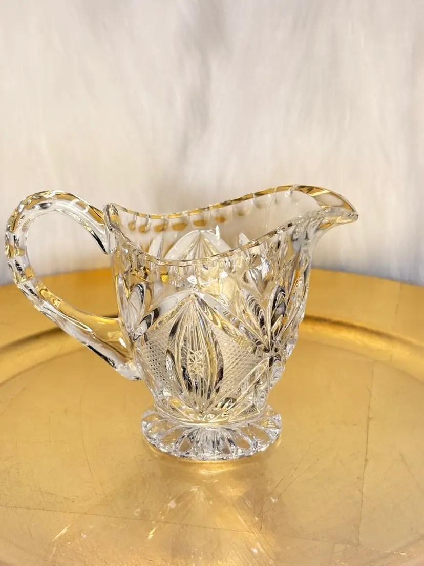 Toscany Hand-cut Lead Crystal Creamer - Made In West Germany