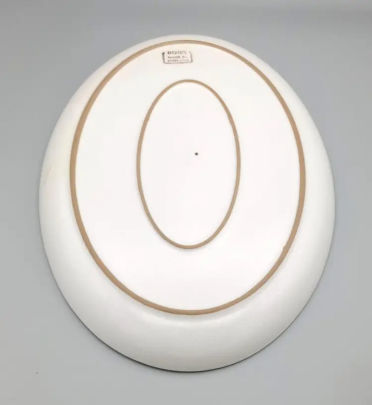 Vintage Denby Pottery Minstrel Serving Platter English Pottery 1970s BOHO Decor