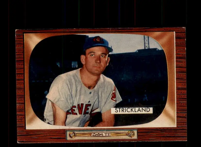 1955 Bowman #192 George Strickland - (pk-tl3) - Cleveland Indians