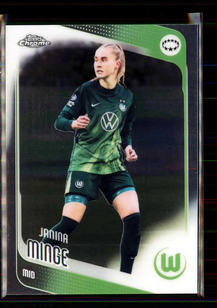 Janina Minge 2025-26 Topps Chrome UEFA Women's Champions League #84 - (143) - VfL Wolfsburg