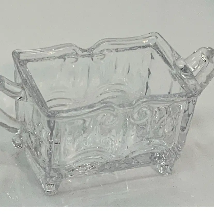 Beautiful Vintage Clear Glass Toothpick Holder