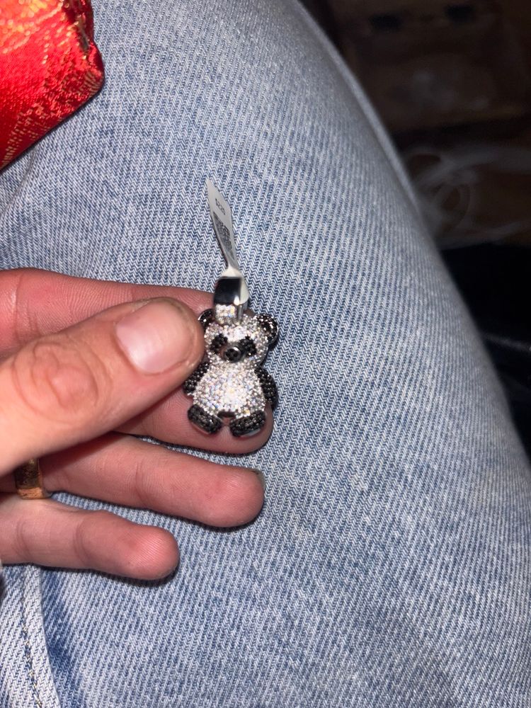 Diamond Bear Penant And Earrings Msrp 560 Free Shipping